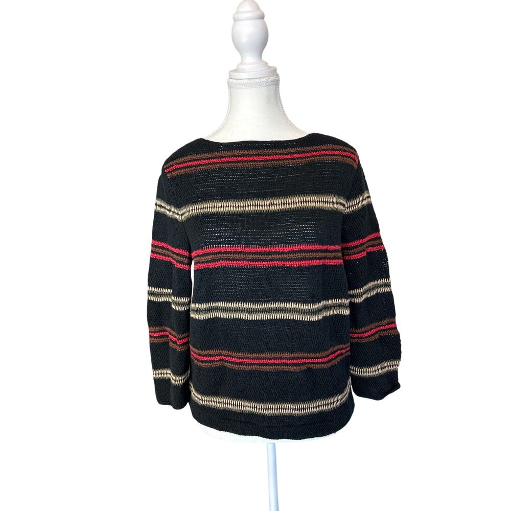 Lauren Ralph Lauren | Exclusie Hand Knit Linen/Cotton Blend Sweater | Sm